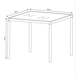 Bambrick 4 Seater Garden Dining Set -Bosch Store 12881495 3724948030783797