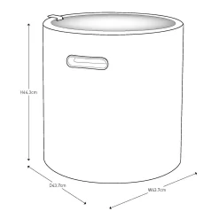 Keter Cool Stool Outdoor Ice Cooler Table 39L - Graphite -Bosch Store 12884590 6574864304895723