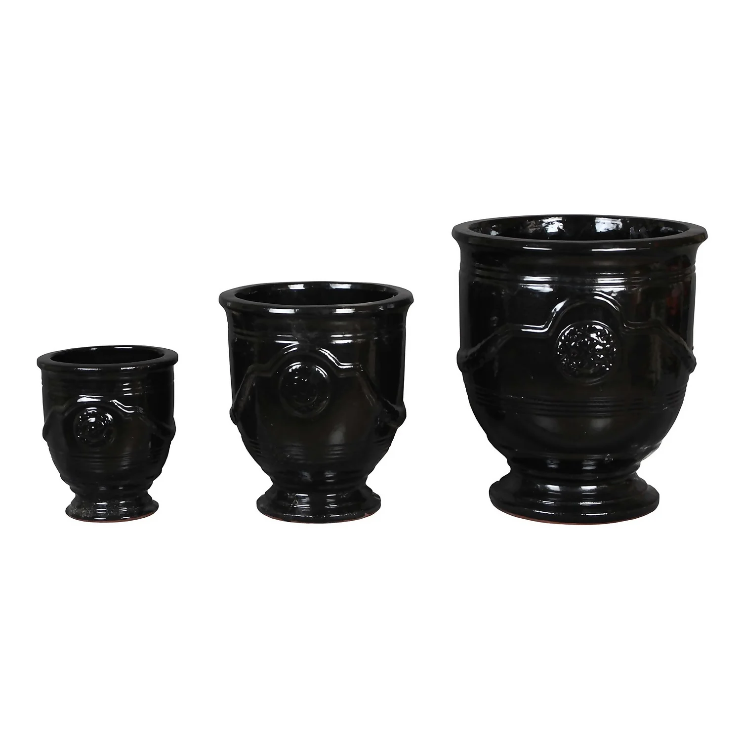 Regent Glazed Urn Planter - 39cm 4 Regent Glazed Urn Planter - 39cm - Image 4