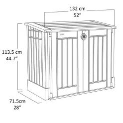 Keter Store It Out Midi Outdoor Garden Storage Shed 880L - Beige/Brown -Bosch Store 12885761 1744898752660647