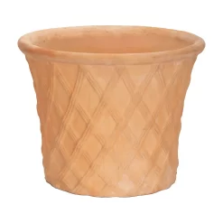 Terracotta Lattice Cone Plant Pot - 40cm