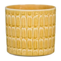 Scheurich Elna Yellow Ceramic Pot - 16cm