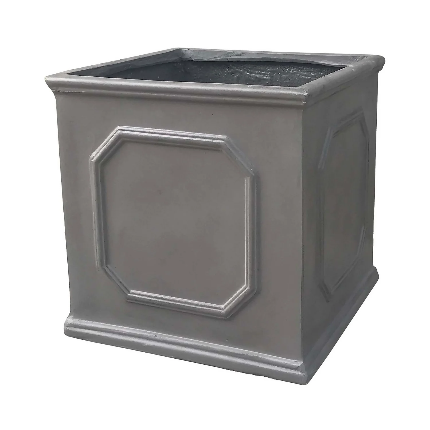 Mayfair Lead Cube Planter - 38cm 1 Mayfair Lead Cube Planter - 38cm