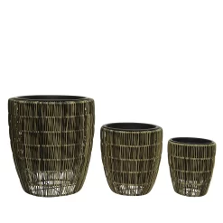 Kate Round Rattan Planter - Medium