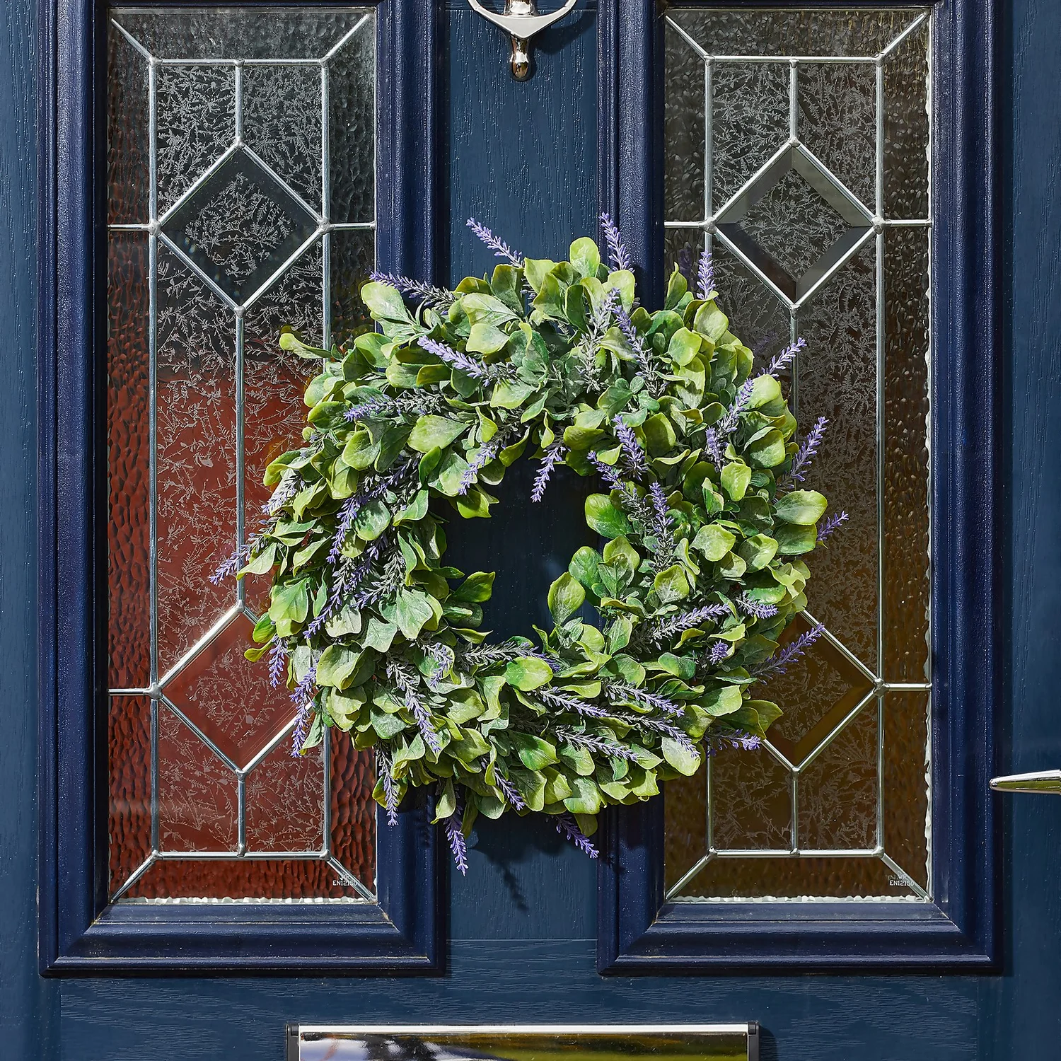 Artificial Lavender Whirl Wreath 2 Artificial Lavender Whirl Wreath - Image 2