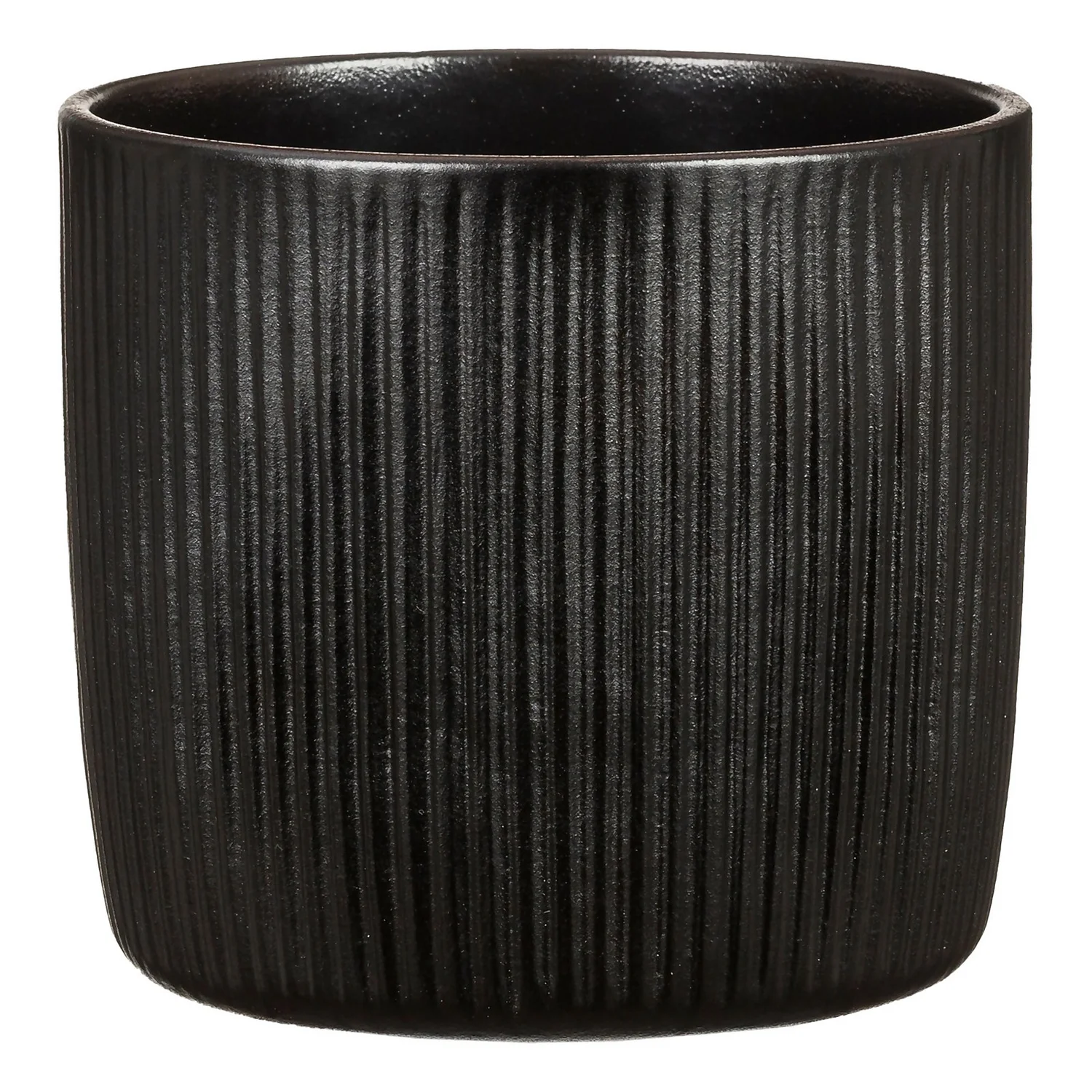 Black Ebano Plant Pot - 18cm 1 Black Ebano Plant Pot - 18cm