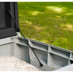 Keter Ace Outdoor Garden Storage Box 124 X 55 X 62.5 Cm - Grey And Black -Bosch Store 13432924 1234947994705587