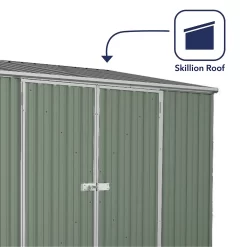 Absco 10 X 5ft Space Saver Metal Pent Shed - Green 11 Absco 10 X 5ft Space Saver Metal Pent Shed - Green -Bosch Store 13440844 2144929185574147