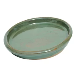 Glazed Chiswick Green Pot Saucer - 36cm