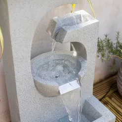 Stylish Fountain Ango Falls Garden Water Feature With LEDs -Bosch Store 13947169 1755005844359029
