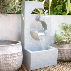 Stylish Fountain Ango Falls Garden Water Feature With LEDs -Bosch Store 13947169 4305005844444559