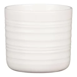 Scheurich Ripple White Indoor Pot - 20cm