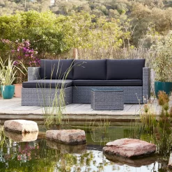 Alexandria Rattan Effect Garden Corner Sofa Set - Ash Grey 10 Alexandria Rattan Effect Garden Corner Sofa Set - Ash Grey -Bosch Store 13971225 1355022704388195