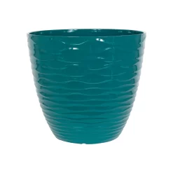 Wave Pot Teal - 33cm