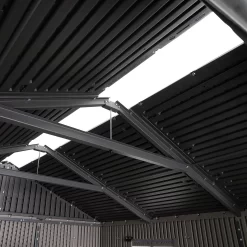 Lifetime 7x7ft Outdoor Storage Shed - Rough-Cut Grey -Bosch Store 13997403 1605000055011244