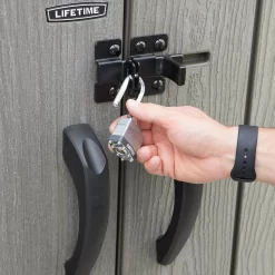 LIFETIME 1500L Vertical Storage Shed - Rough-Cut Brown -Bosch Store 13997404 4774999835592939