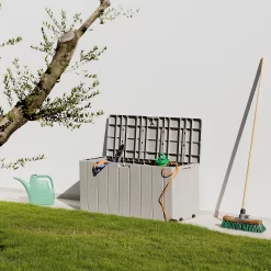 Toomax Bravo Garden Storage Box 270L - Warm Grey -Bosch Store 13997481 1945004537356445