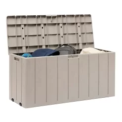 Toomax Bravo Garden Storage Box 270L - Warm Grey -Bosch Store 13997481 5245004537169884