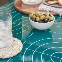 Omari Metal Garden Sofa Set - Teal & Gold 14 Omari Metal Garden Sofa Set - Teal & Gold -Bosch Store 14005703 1275022638104623