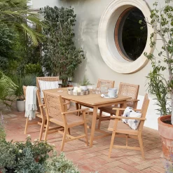 Miri 6 Seater Wooden Garden Dining Set -Bosch Store 14183988 1955022106791384